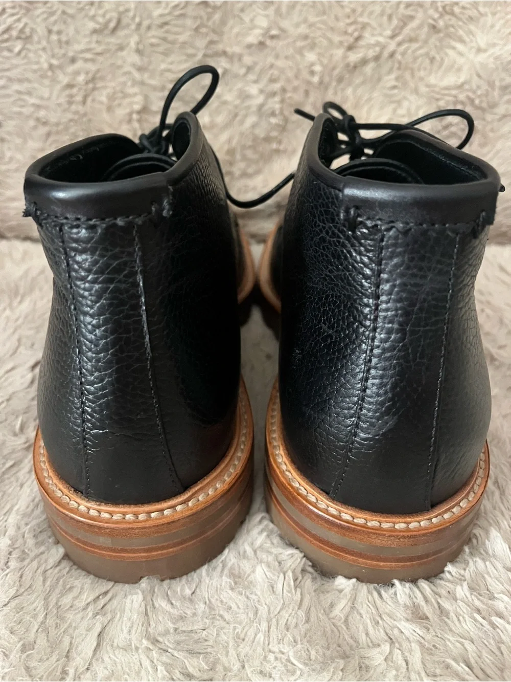 Aquatalia Black Men's Leather Chukka Boots NWOT